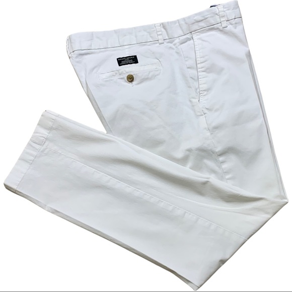 Other - Banana Republic Fulton Skinny Chino Pants White Men's Size 36x30